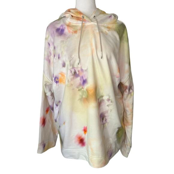 Scotch & Soda Wildflower cream tie-dye hooded sweatshirt size M - Picture 1 of 12